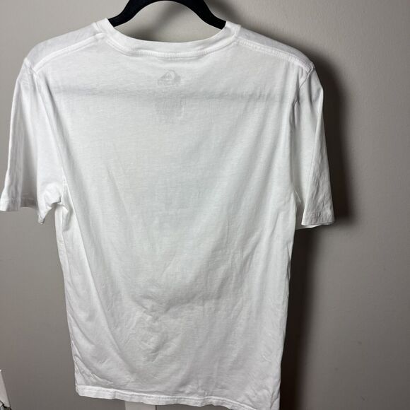 Quiksilver T-Shirt Size Boys XL 18/20 White Short Sleeve Wave Ocean Graphic - Picture 2 of 3